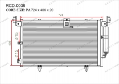 Радиатор кондиционера Gerat RCD-0039