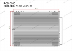 Радиатор кондиционера Gerat RCD-0040