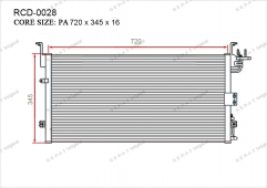 Радиатор кондиционера Gerat RCD-0028