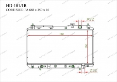 Радиатор основной Gerat HD-101/1R