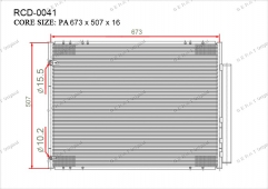 Радиатор кондиционера Gerat RCD-0041