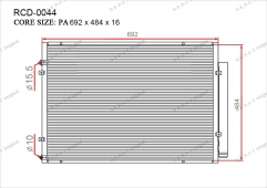 Радиатор кондиционера Gerat RCD-0044
