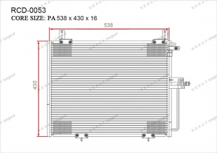 Радиатор кондиционера Gerat RCD-0053 фото 1