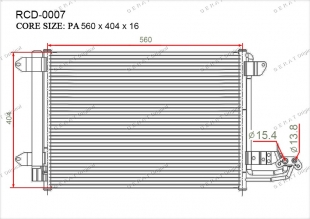 Радиатор кондиционера Gerat RCD-0007 фото 1