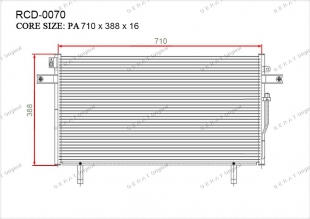 Радиатор кондиционера Gerat RCD-0070 фото 1