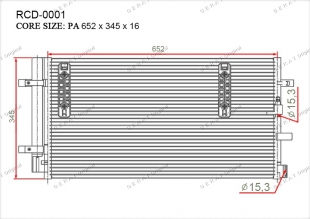 Радиатор кондиционера Gerat RCD-0001 фото 1