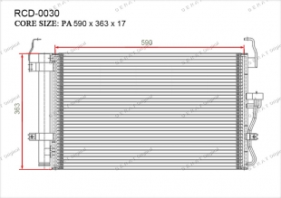Радиатор кондиционера Gerat RCD-0030 фото 1