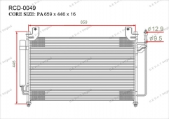 Радиатор кондиционера Gerat RCD-0049