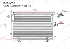 Радиатор кондиционера Gerat RCD-0006