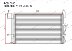 Радиатор кондиционера Gerat RCD-0030