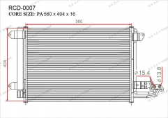 Радиатор кондиционера Gerat RCD-0007