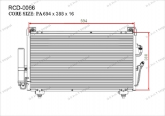 Радиатор кондиционера Gerat RCD-0066