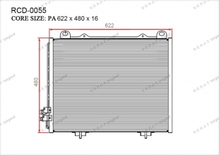 Радиатор кондиционера Gerat RCD-0055 фото 1