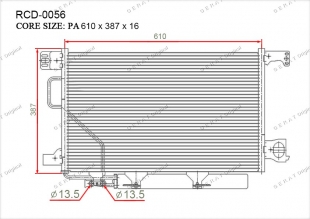 Радиатор кондиционера Gerat RCD-0056 фото 1