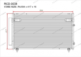 Радиатор кондиционера Gerat RCD-0038 фото 1