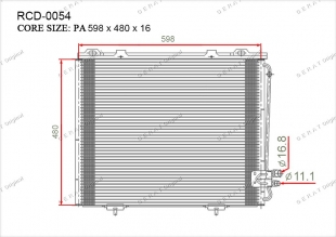 Радиатор кондиционера Gerat RCD-0054 фото 1