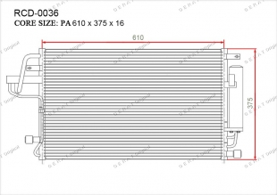 Радиатор кондиционера Gerat RCD-0036 фото 1