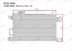 Радиатор кондиционера Gerat RCD-0064 фото 1