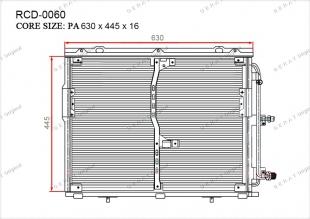 Радиатор кондиционера Gerat RCD-0060 фото 1