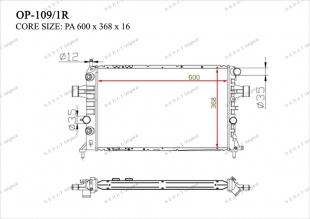 Радиатор основной Gerat OP-109/1R фото 1