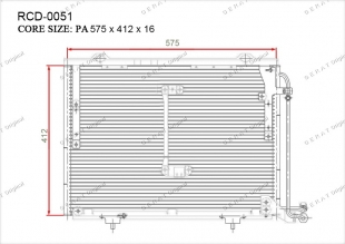 Радиатор кондиционера Gerat RCD-0051 фото 1